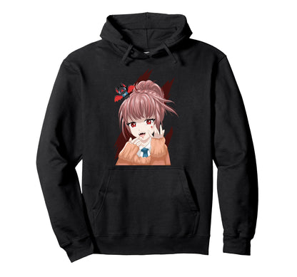 Anime Vampire Bat Japanese Hoodie - Fun Novelty Design Men Women - T-Shirt, Sweatshirt, Hoodie
