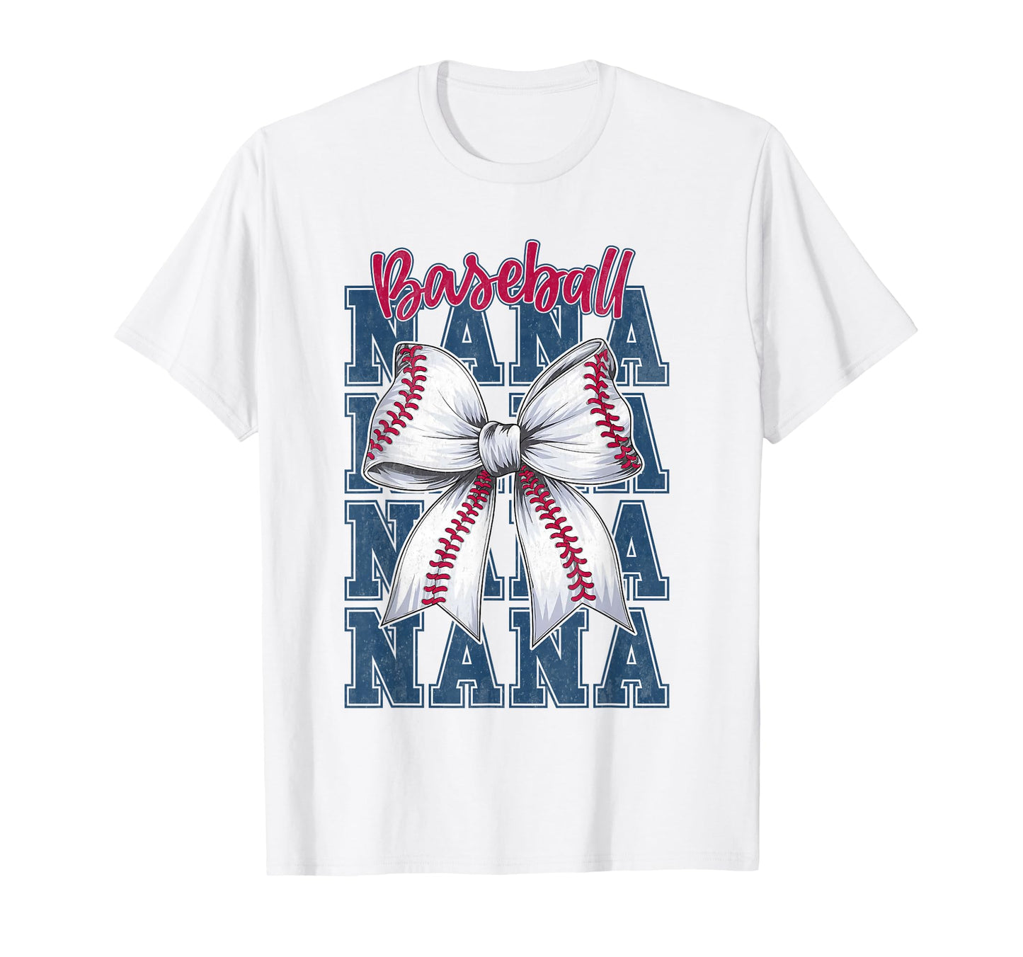 Baseball Nana Biggest Fan Grandma T-Shirt - Aesthetic Graphic for Adults - T-Shirt, Sweatshirt, Hoodie