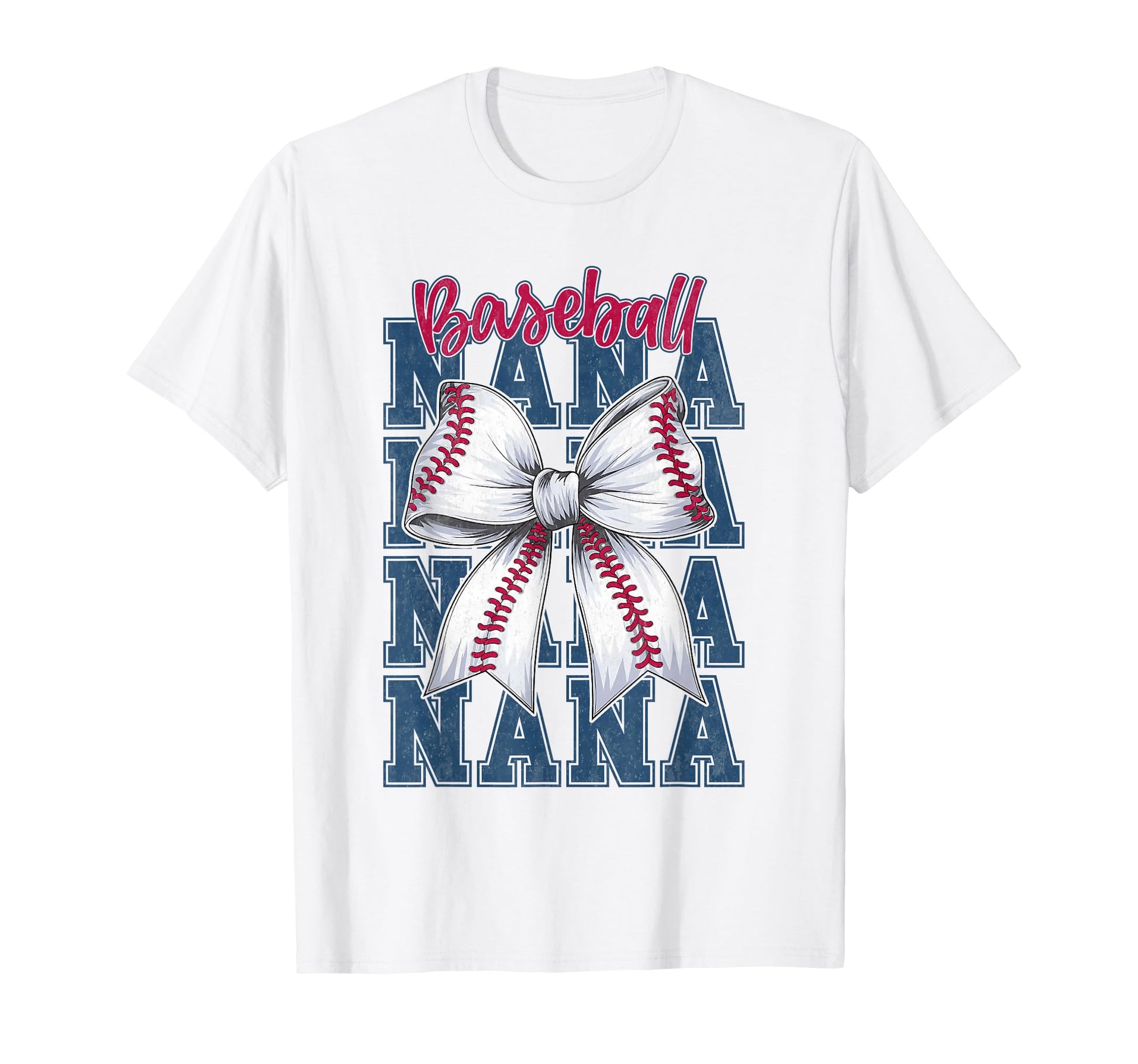 Baseball Nana Biggest Fan Grandma T-Shirt - Aesthetic Graphic for Adults - T-Shirt, Sweatshirt, Hoodie