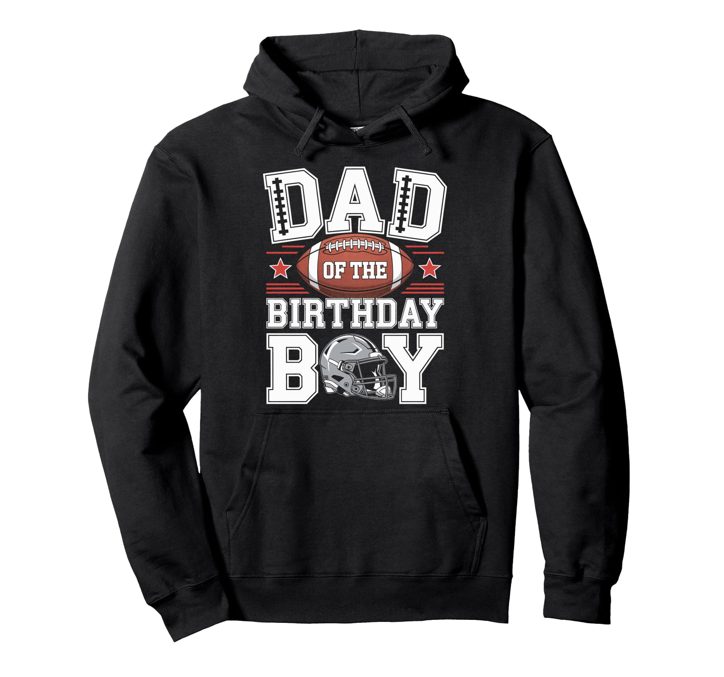 Game Day Dad Birthday Celebration Hoodie - Custom Art Print for Adults - T-Shirt, Sweatshirt, Hoodie