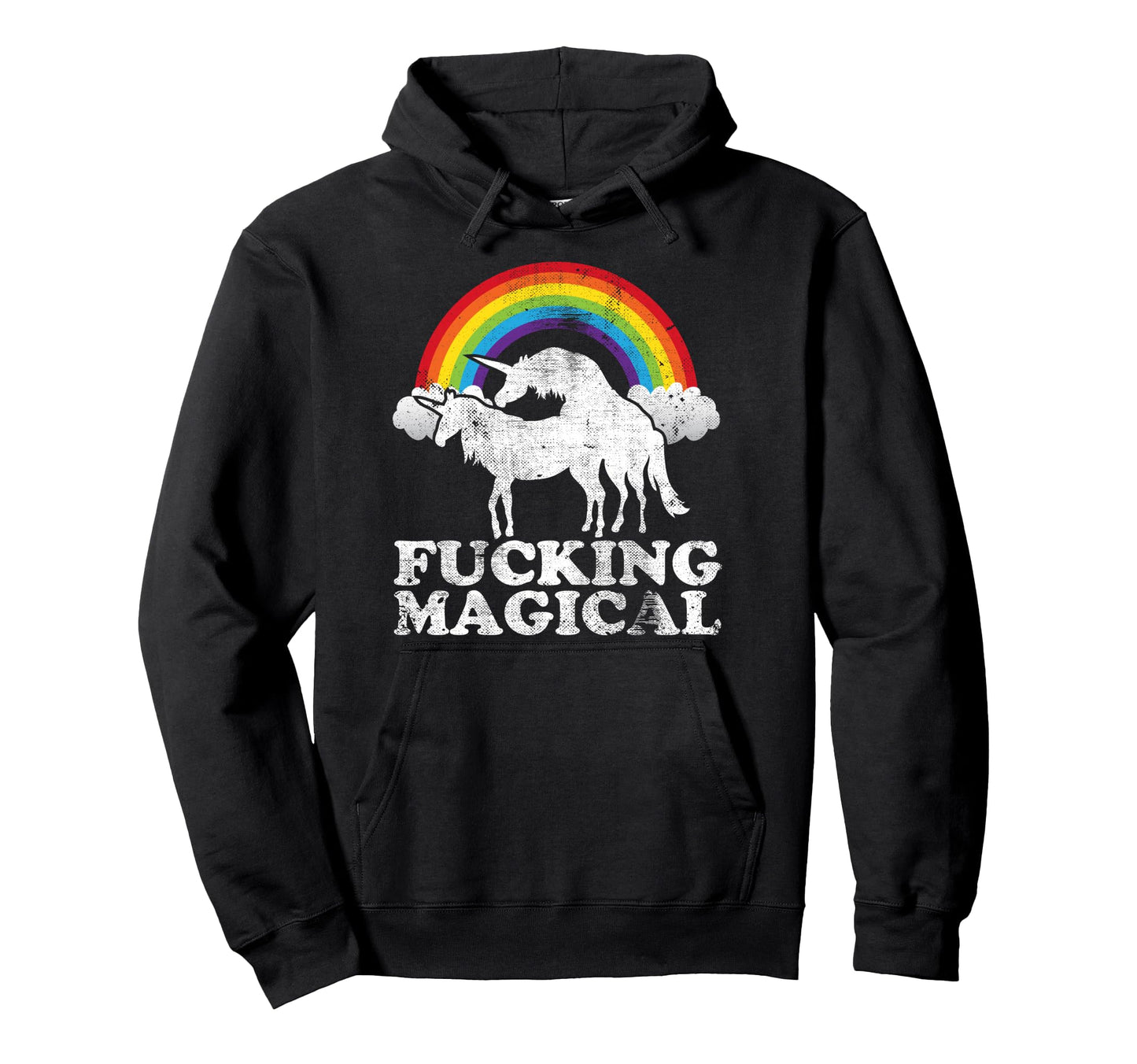 Funny Unicorn Sex Fucking Magical Hoodie - Novelty Apparel for Adults - T-Shirt, Sweatshirt, Hoodie