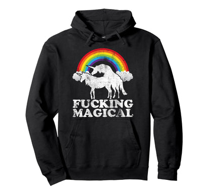 Funny Unicorn Sex Fucking Magical Hoodie - Novelty Apparel for Adults - T-Shirt, Sweatshirt, Hoodie