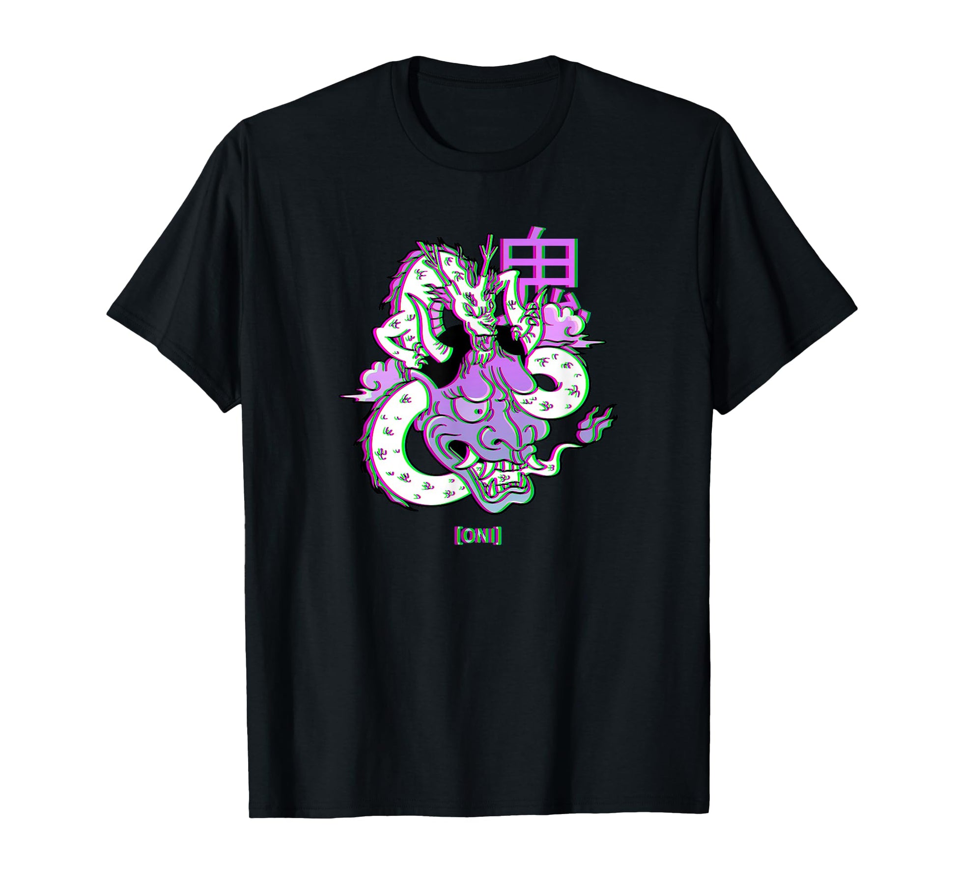 Oni Japan Dragon 90S Aesthetic T-Shirt - Aesthetic Graphic Men Women - T-Shirt, Sweatshirt, Hoodie
