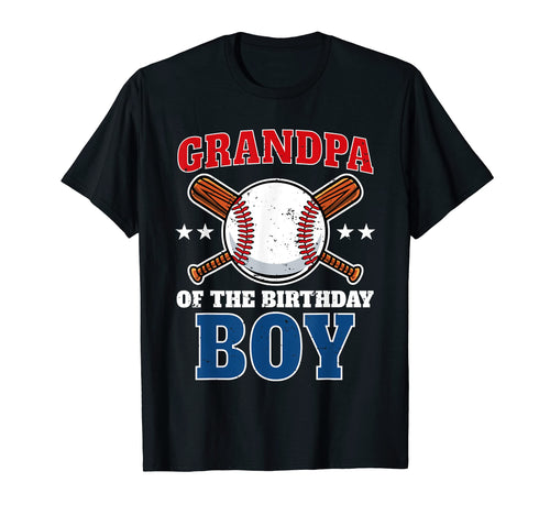 Mens Grandpa Birthday Baseball Birthday T-Shirt - Graphic Print Unisex - T-Shirt, Sweatshirt, Hoodie