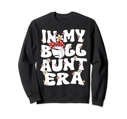 My Ball Aunt Era Groovy Baseball Sweatshirt - Minimalist Print Unisex - T-Shirt, Sweatshirt, Hoodie