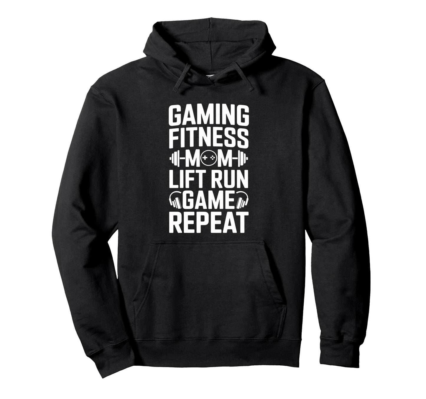 Gaming Fitness Dog Mom Lift Run Game Hoodie - Aesthetic Graphic Unisex - T-Shirt, Sweatshirt, Hoodie