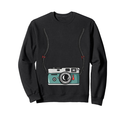 Photographer Camera Neck Strap Sweatshirt - Trendy Graphic Unisex - T-Shirt, Sweatshirt, Hoodie