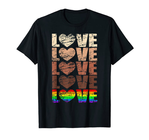 Love Equality Hearts Lgbtq Gay Pride T-Shirt - Novelty Apparel Unisex - T-Shirt, Sweatshirt, Hoodie