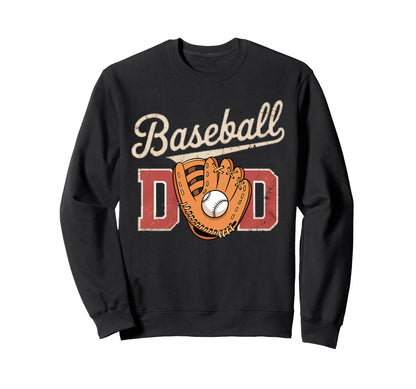 Baseball Dad Fireball Sports Father Sweatshirt - Trendy Graphic Unisex - T-Shirt, Sweatshirt, Hoodie