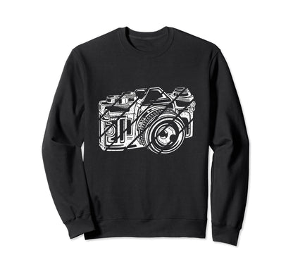 Camera Photography Lover Sweatshirt - Trendy Graphic Men Women - T-Shirt, Sweatshirt, Hoodie