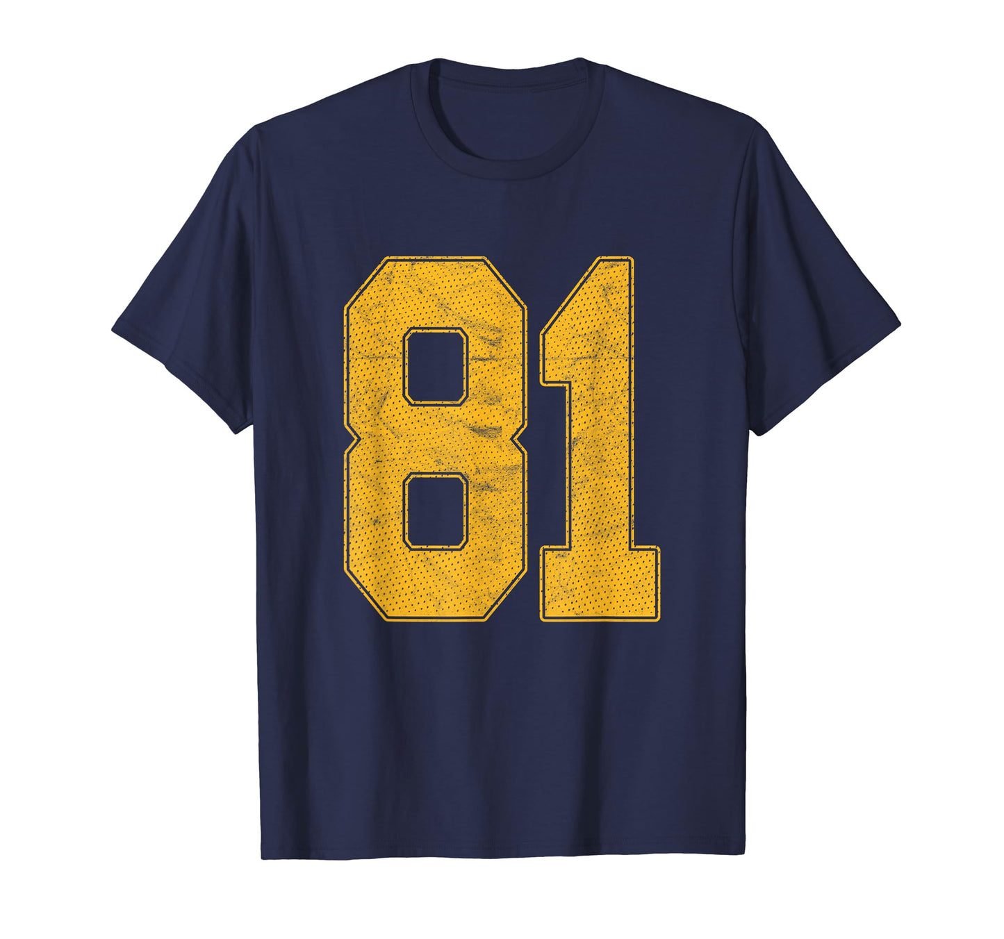 Number 81 Numbered Uniform Sports Team T-Shirt - Aesthetic Graphic Unisex - T-Shirt, Sweatshirt, Hoodie