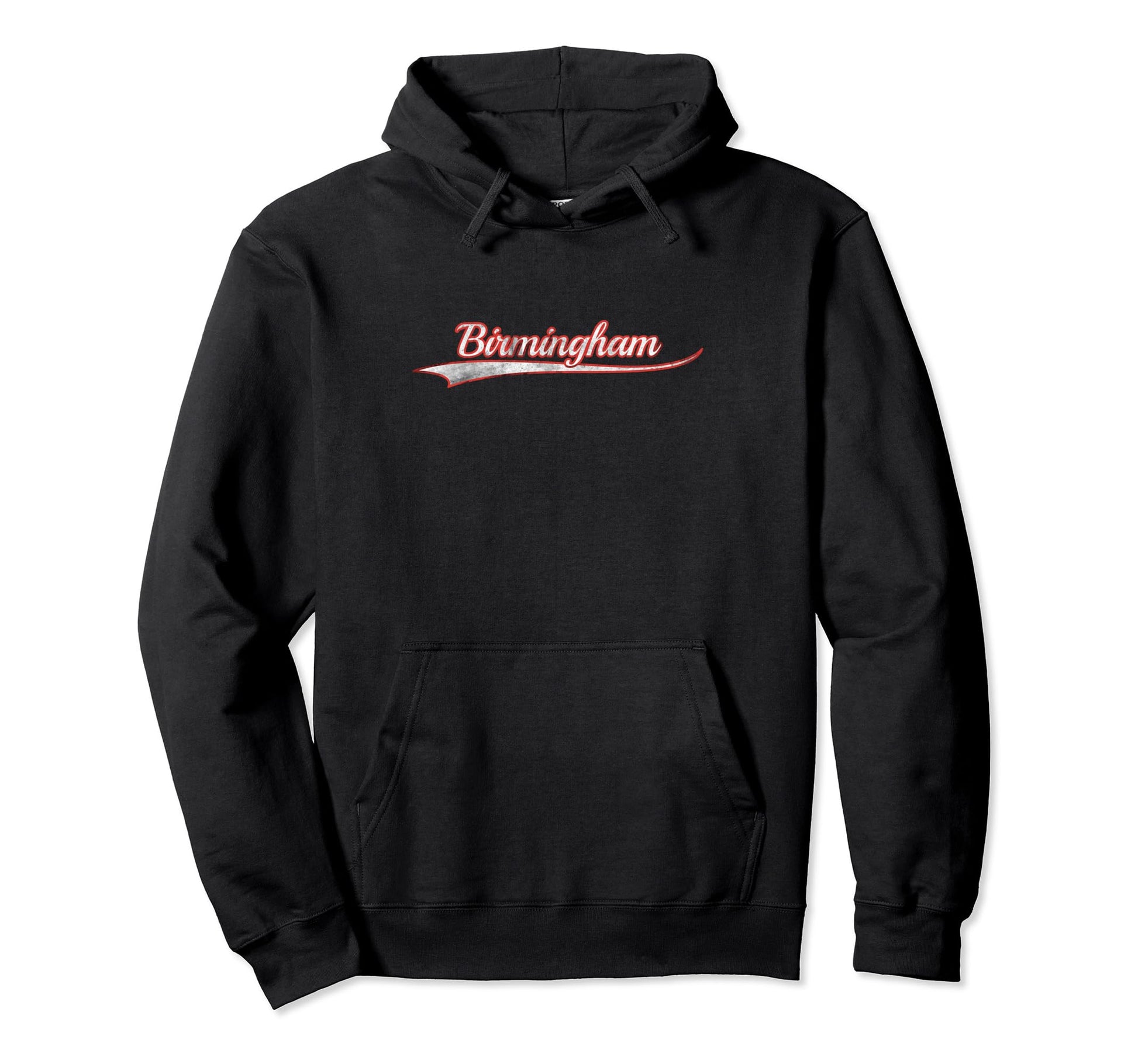 Birmingham Varsity Distressed Throwback Hoodie - Unique Graphic for Adults - T-Shirt, Sweatshirt, Hoodie