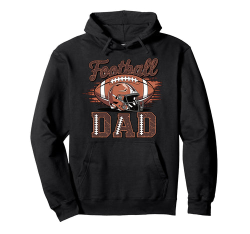 Proud Football Dad Game Day Sports Hoodie - Unique Graphic for Adults - T-Shirt, Sweatshirt, Hoodie