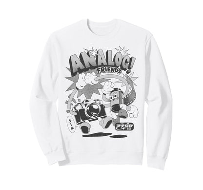 Threadless Analog Friends Camera Sweatshirt - Streetwear Style for Adults - T-Shirt, Sweatshirt, Hoodie
