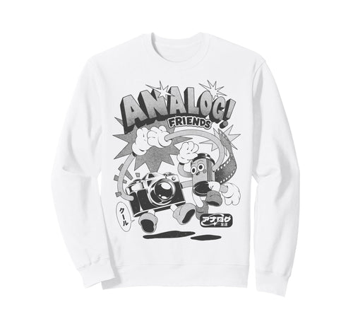 Threadless Analog Friends Camera Sweatshirt - Streetwear Style for Adults - T-Shirt, Sweatshirt, Hoodie
