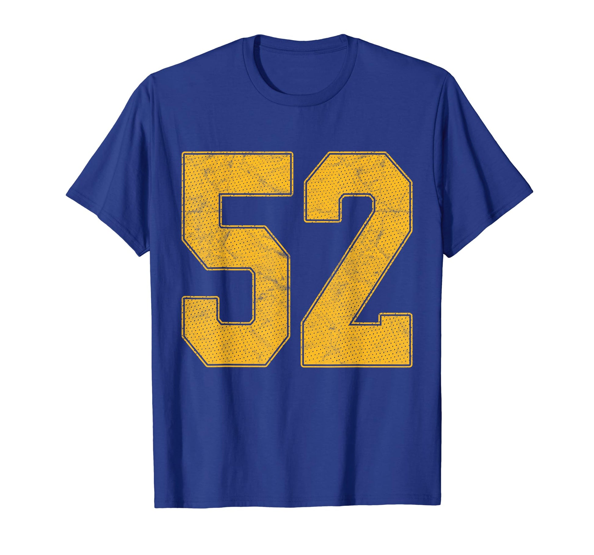 Number 52 Numbered Uniform Sports T-Shirt - Fun Novelty Design Men Women - T-Shirt, Sweatshirt, Hoodie