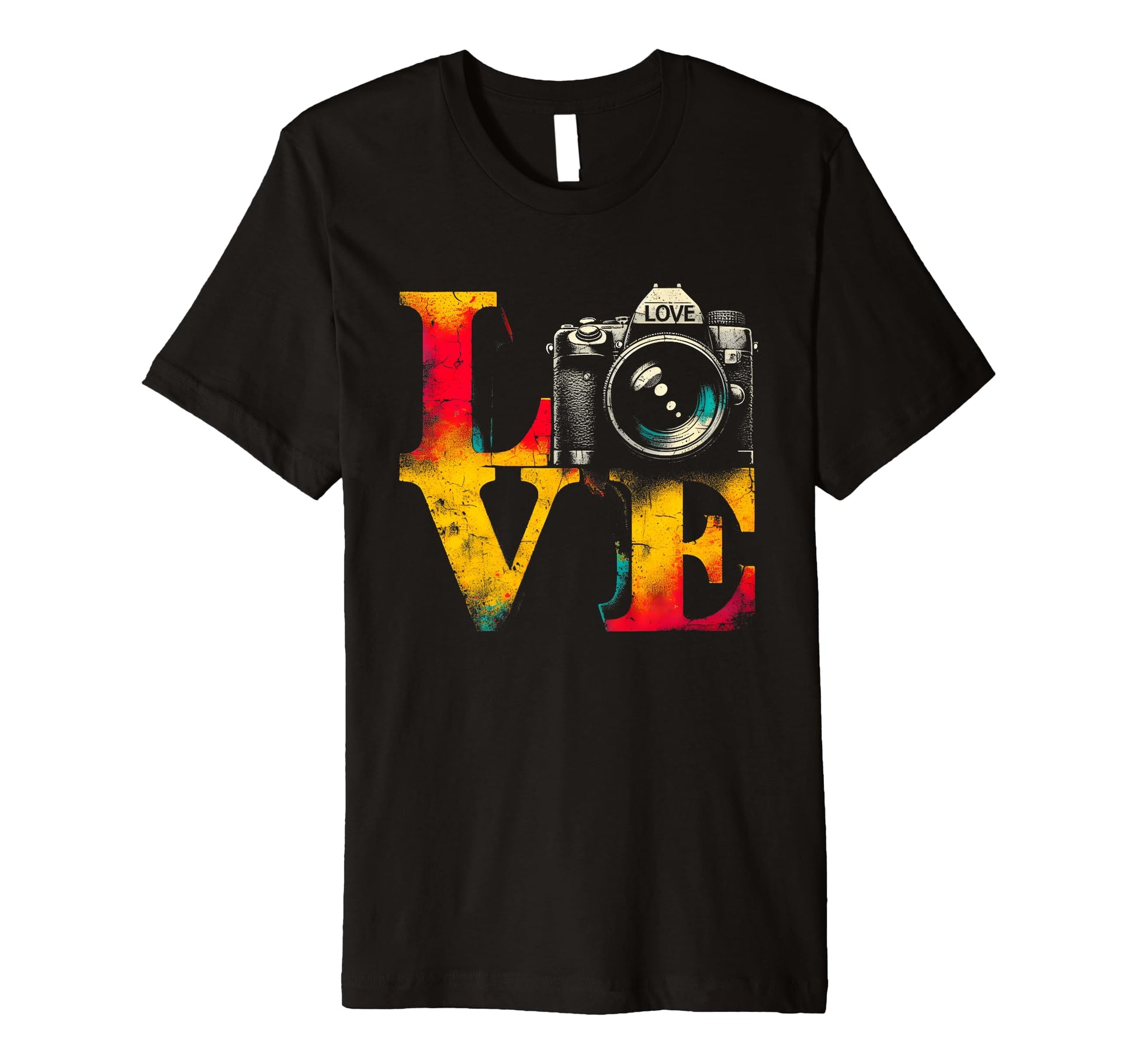 Love Camera Colorful Photographer T-Shirt - Novelty Apparel Men Women - T-Shirt, Sweatshirt, Hoodie