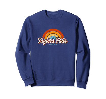 Taylors Falls Minnesota Mn Rainbow Sweatshirt - Minimalist Print Men Women - T-Shirt, Sweatshirt, Hoodie