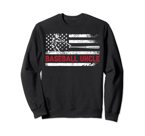 Baseball Uncle Baseball Player Uncle Sweatshirt - Minimalist Print Unisex - T-Shirt, Sweatshirt, Hoodie