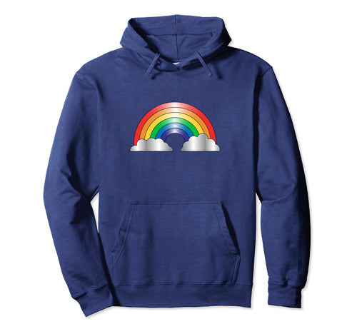 Rainbow And Clouds Hoodie - Streetwear Style Men Women - T-Shirt, Sweatshirt, Hoodie