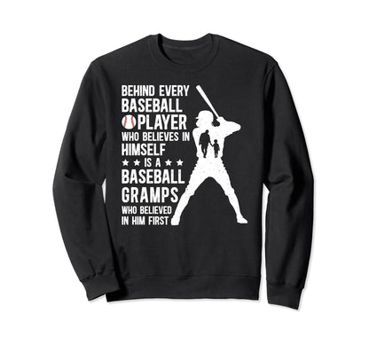 Baseball Gramps Who Believed Sweatshirt - Aesthetic Graphic for Adults - T-Shirt, Sweatshirt, Hoodie