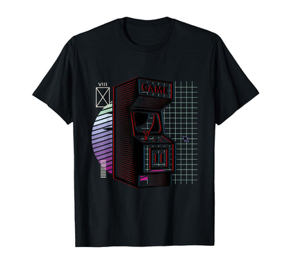 Synthwave Video Arcade Aesthetic T-Shirt - Streetwear Style Unisex - T-Shirt, Sweatshirt, Hoodie
