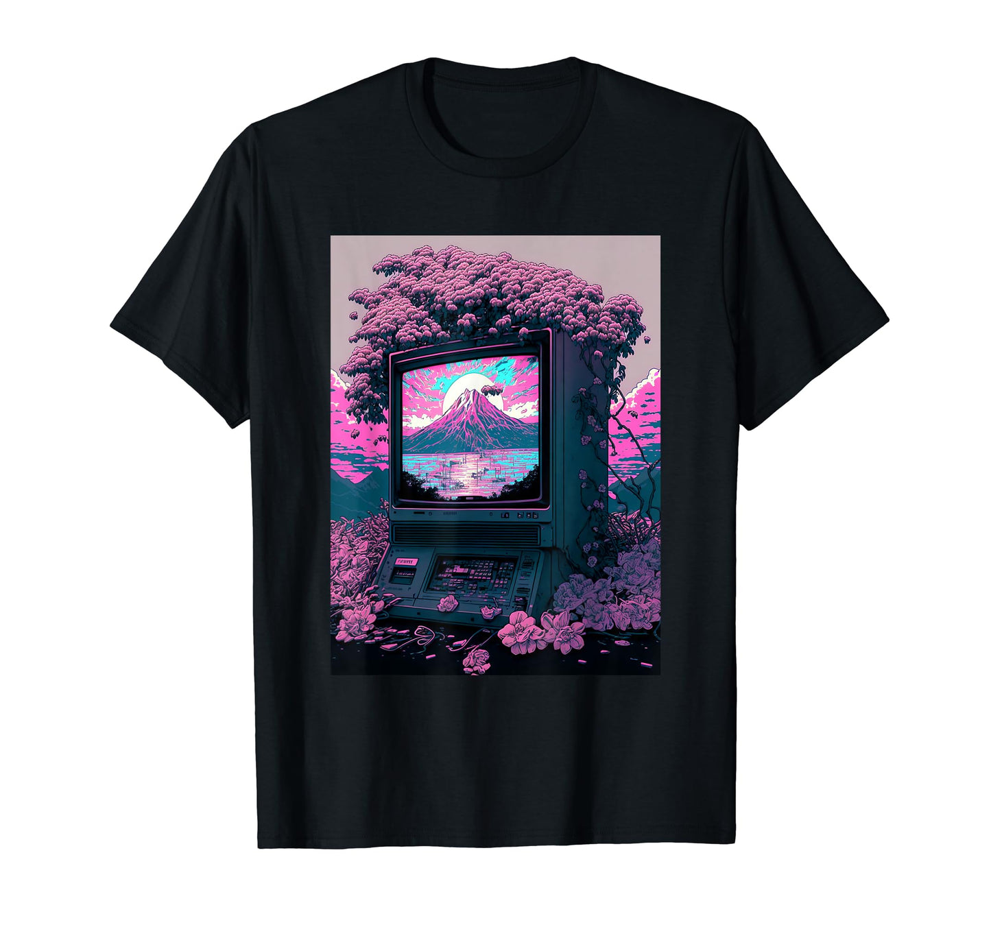 Tv Tube Japanese Vaporwave Aesthetic T-Shirt - Minimalist Print Men Women - T-Shirt, Sweatshirt, Hoodie