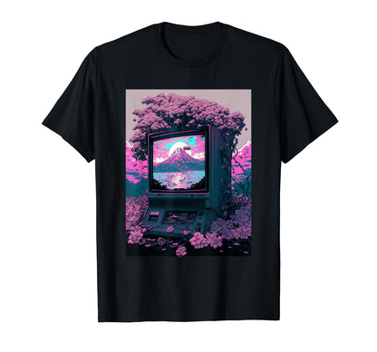 Tv Tube Japanese Vaporwave Aesthetic T-Shirt - Minimalist Print Men Women - T-Shirt, Sweatshirt, Hoodie