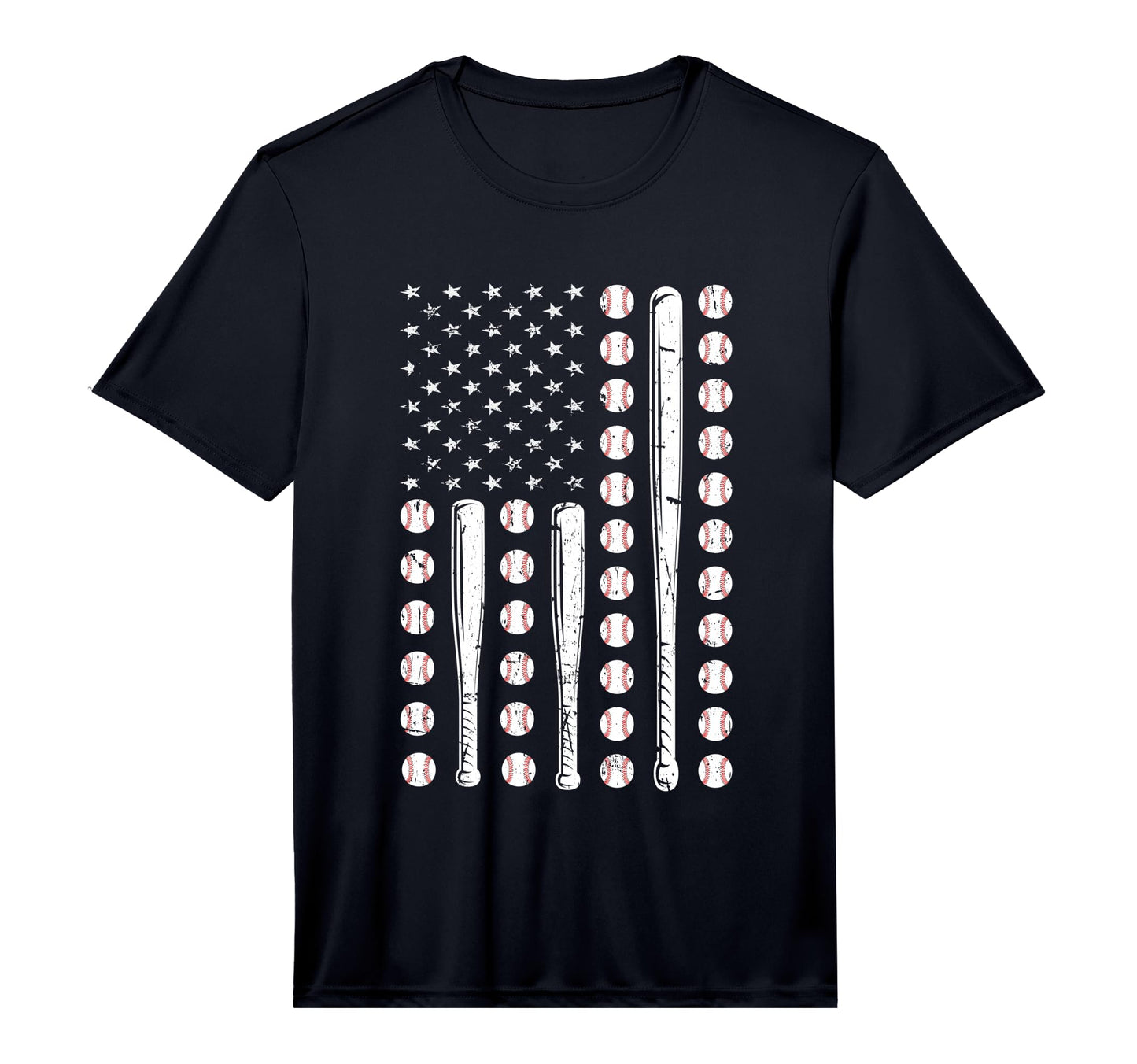 Baseball Usa Flag Camo Baseball Flag T-Shirt - Custom Art Print Men Women - T-Shirt, Sweatshirt, Hoodie