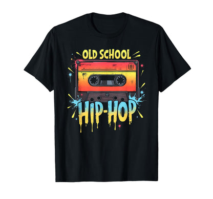 Graffiti Old School Hiphop Cassette T-Shirt - Aesthetic Graphic Unisex - T-Shirt, Sweatshirt, Hoodie