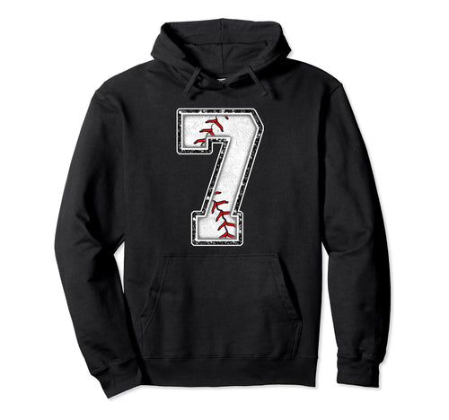 7 Years Old Birthday Baseball Theme Hoodie - Novelty Apparel Men Women - T-Shirt, Sweatshirt, Hoodie