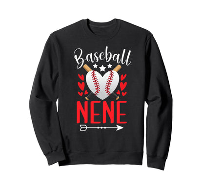 Baseball Nene Heart Grandma Nene Sweatshirt - Custom Art Print for Adults - T-Shirt, Sweatshirt, Hoodie