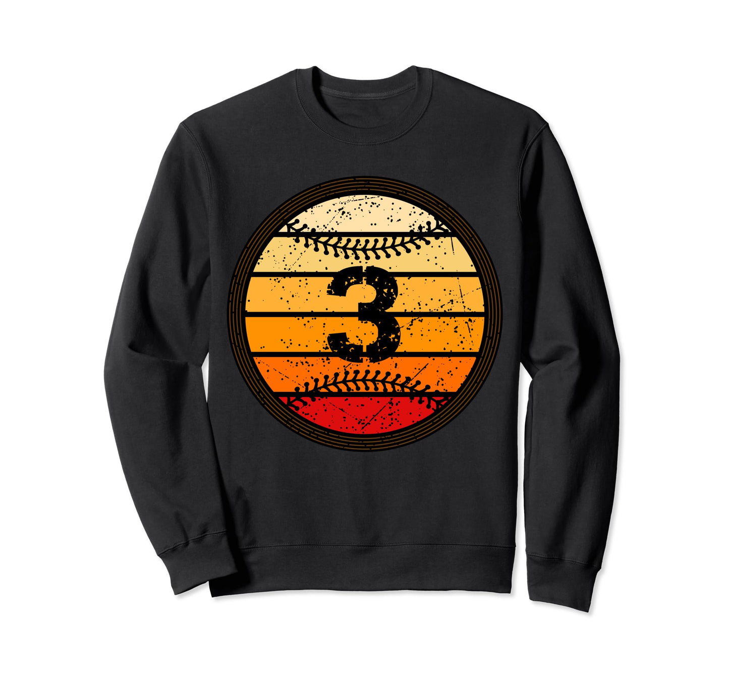 3Rd Birthday Baseball 3 B Day Funny Sweatshirt - Novelty Apparel Unisex - T-Shirt, Sweatshirt, Hoodie