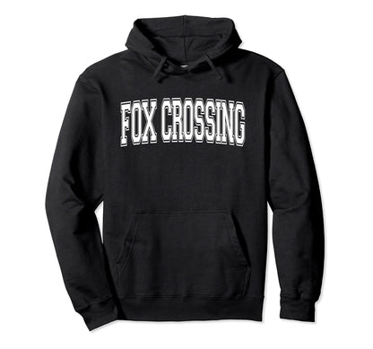Fox Crossing Wi Wisconsin Usa Sports Varsity Hoodie - Trendy Graphic Unisex - T-Shirt, Sweatshirt, Hoodie