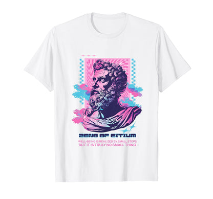 Zeno Citium Stoic Stoicism Philosophy T-Shirt - Custom Art Print Unisex - T-Shirt, Sweatshirt, Hoodie