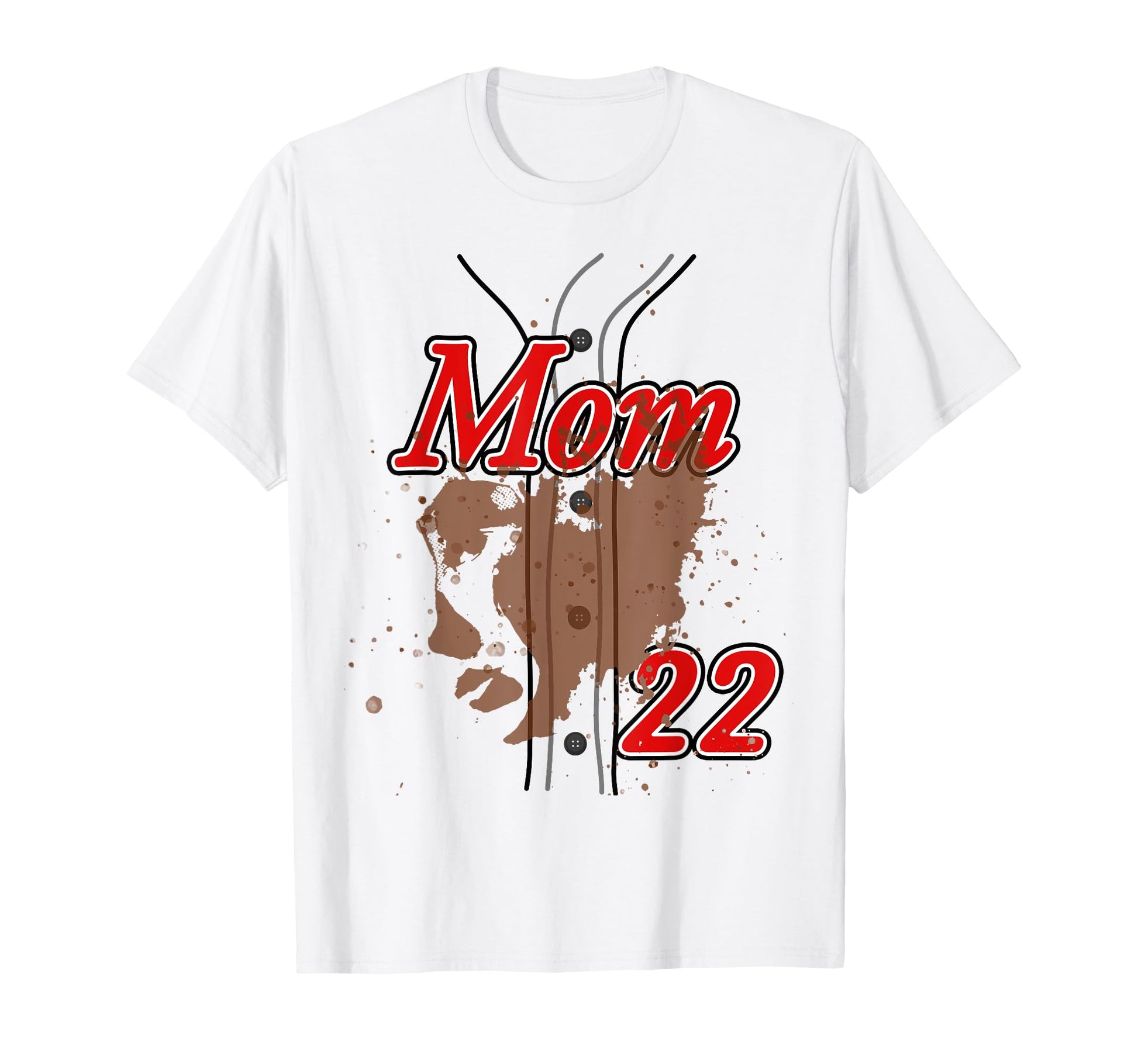 Baseball Mom Baseball Jersey 22 T-Shirt - Trendy Graphic Men Women - T-Shirt, Sweatshirt, Hoodie