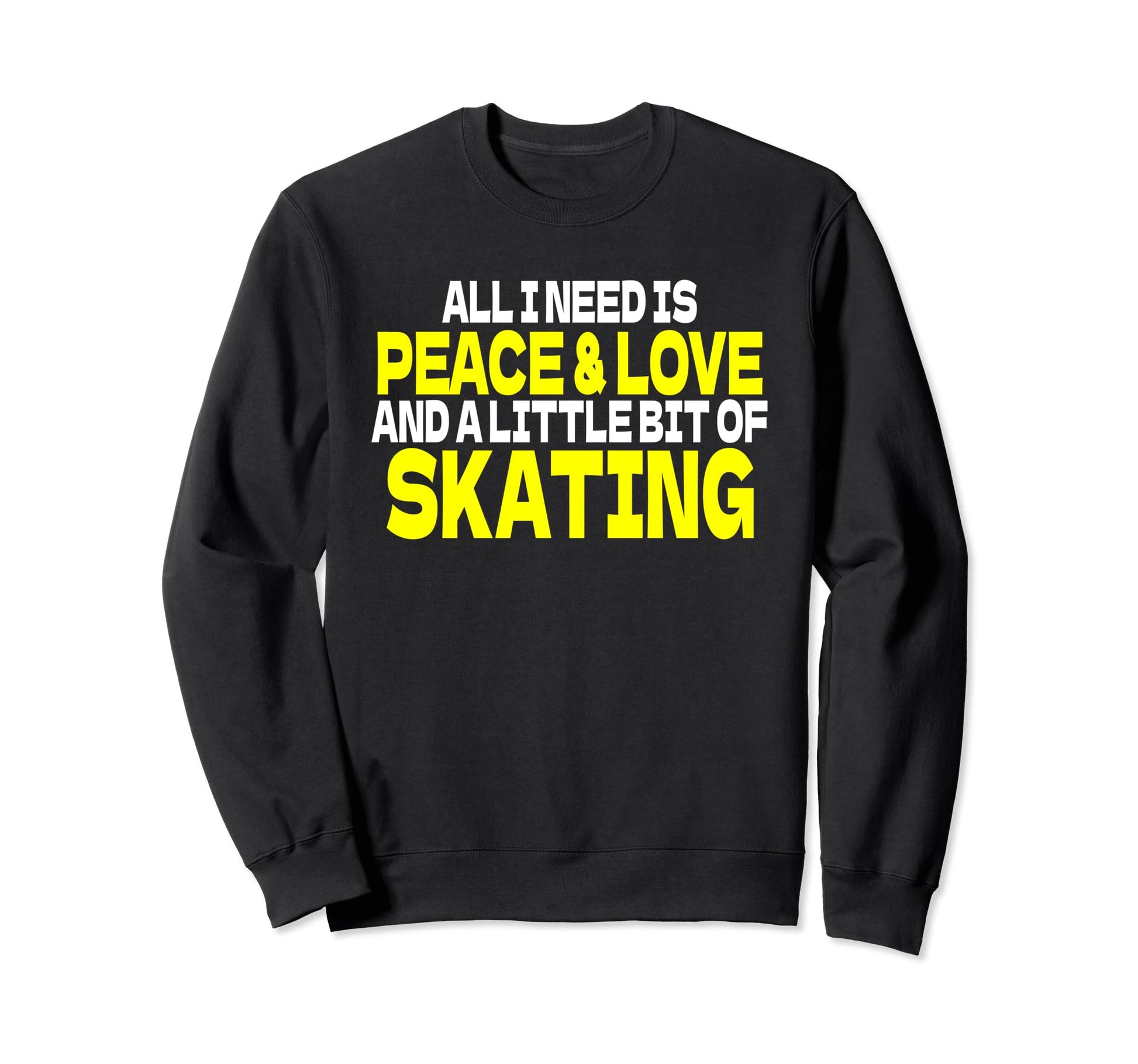 Skateboard Skater Longboard Peace Sweatshirt - Trendy Graphic Men Women - T-Shirt, Sweatshirt, Hoodie
