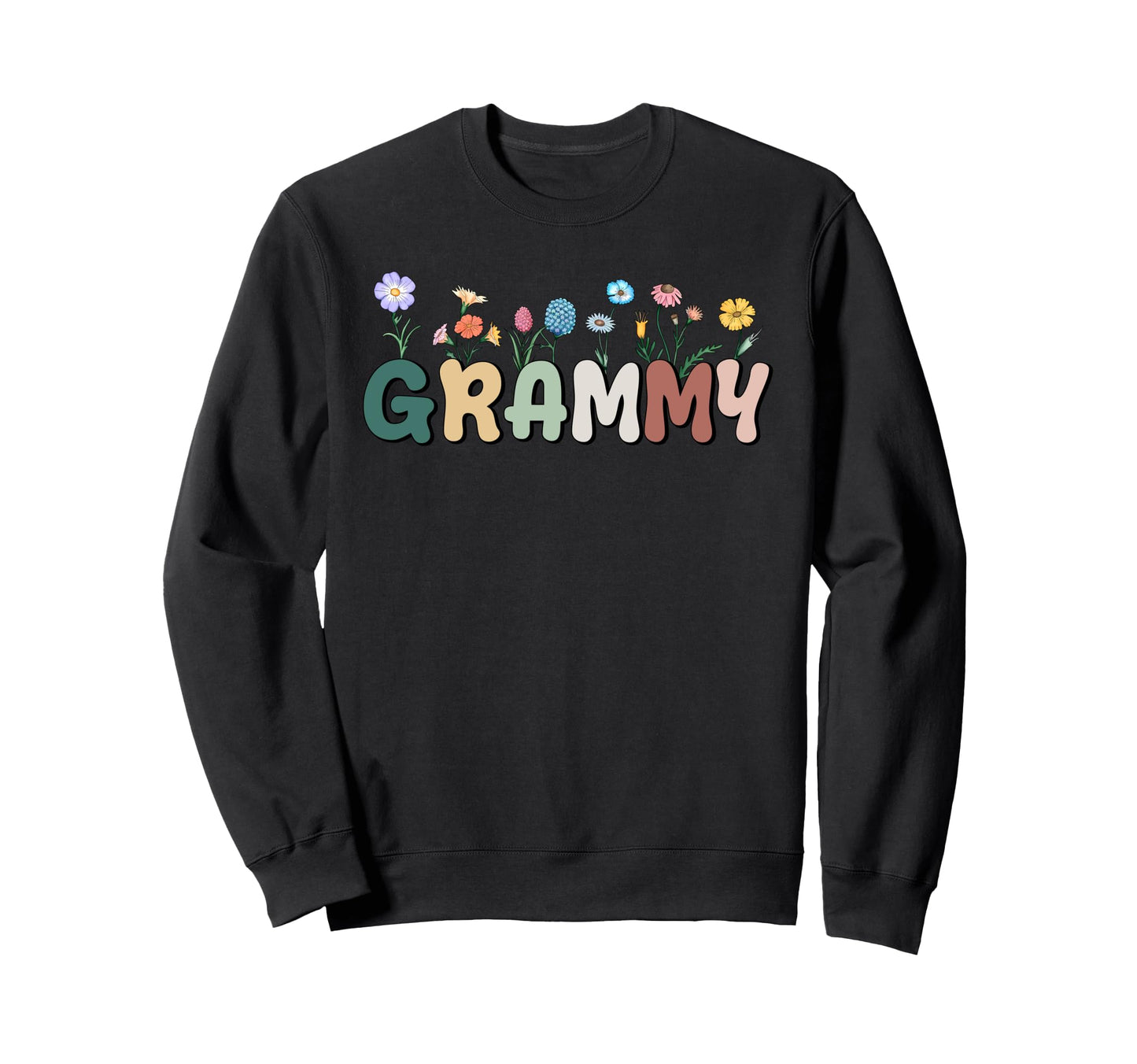 Grammy Wildflowers Grandma Sweatshirt - Casual Everyday Wear for Adults - T-Shirt, Sweatshirt, Hoodie