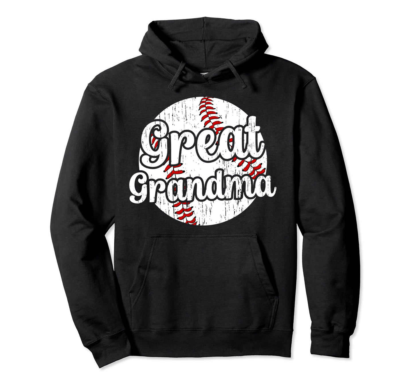 Baseball Great Grandma Baseball Player Hoodie - Trendy Graphic for Adults - T-Shirt, Sweatshirt, Hoodie