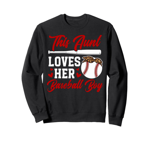 This Baseball Aunt Baseball Player Sweatshirt - Unique Graphic Men Women - T-Shirt, Sweatshirt, Hoodie