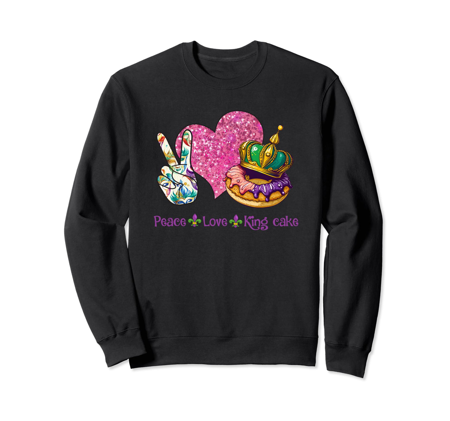 Funny Carnival Hippies Peace Love Sweatshirt - Fun Novelty Design Unisex - T-Shirt, Sweatshirt, Hoodie