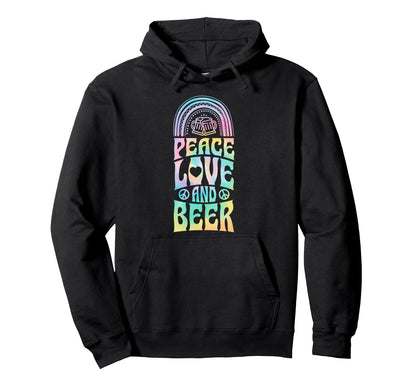 Peace Love And Beer Bohemian Hoodie - Casual Everyday Wear for Adults - T-Shirt, Sweatshirt, Hoodie
