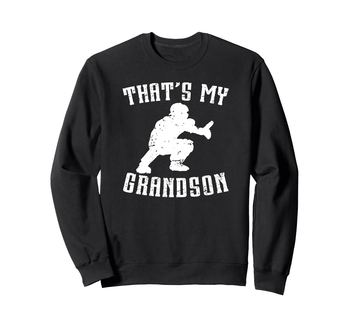 Proud Baseball Catcher Grandpa Sweatshirt - Aesthetic Graphic for Adults - T-Shirt, Sweatshirt, Hoodie