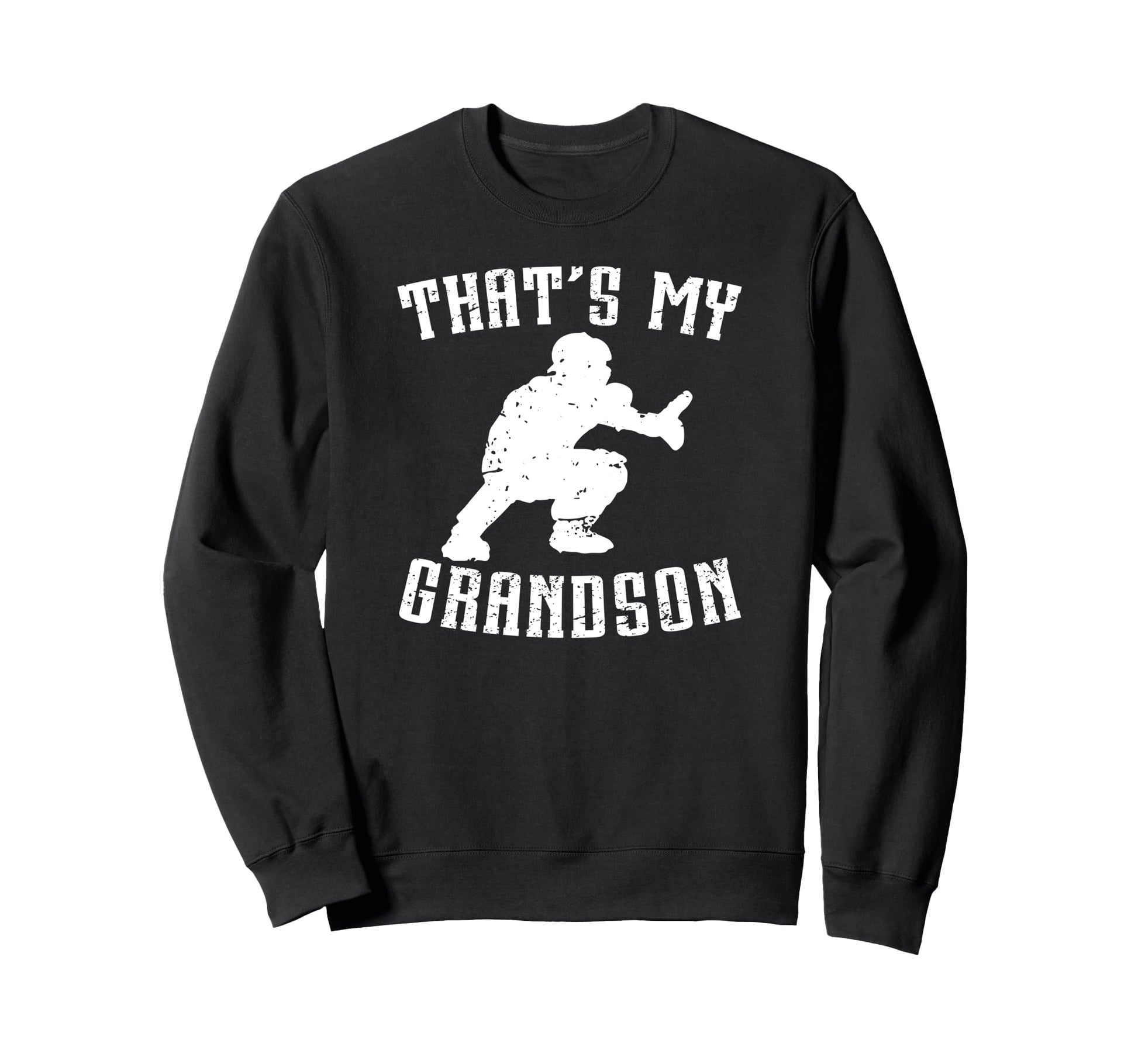 Proud Baseball Catcher Grandpa Sweatshirt - Aesthetic Graphic for Adults - T-Shirt, Sweatshirt, Hoodie