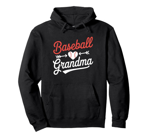 Baseball Grandma Heart Arrow Hoodie - Casual Everyday Wear for Adults - T-Shirt, Sweatshirt, Hoodie