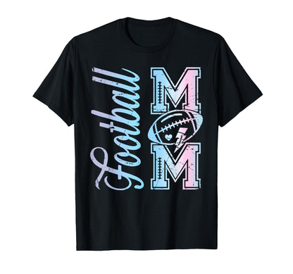 Football Mom Proud Sports Parent Game T-Shirt - Custom Art Print Men Women - T-Shirt, Sweatshirt, Hoodie