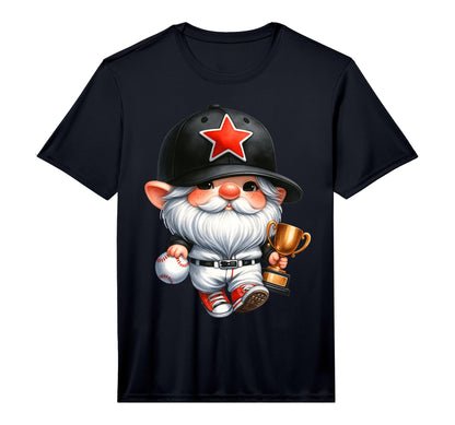 Baseball Coach Gnome Winner Trophy T-Shirt - Minimalist Print Men Women - T-Shirt, Sweatshirt, Hoodie