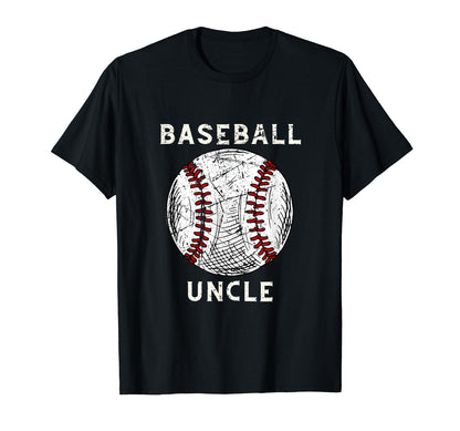 Baseball Uncle Sports Player Baseball T-Shirt - Minimalist Print Men Women - T-Shirt, Sweatshirt, Hoodie
