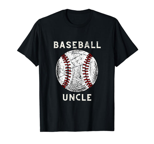 Baseball Uncle Sports Player Baseball T-Shirt - Minimalist Print Men Women - T-Shirt, Sweatshirt, Hoodie