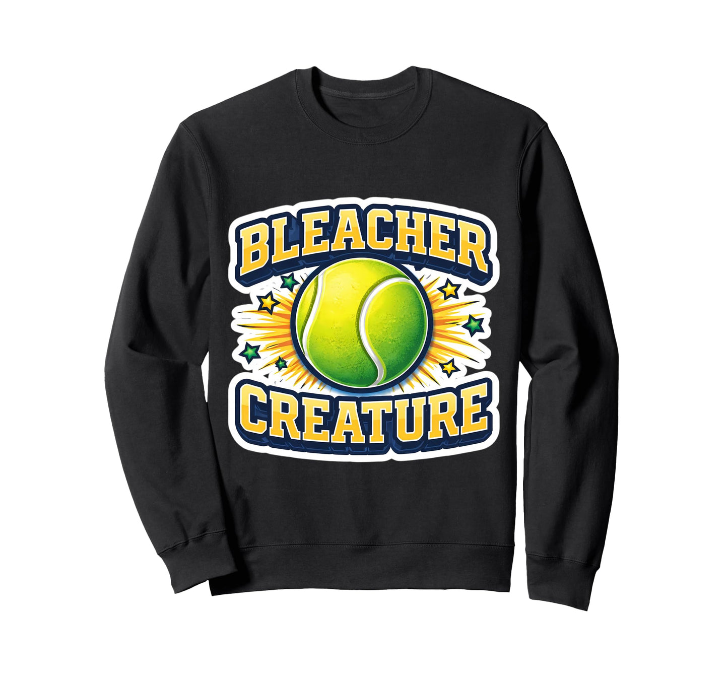 Bleacher Creature Tennis Fan Sweatshirt - Graphic Print for Adults - T-Shirt, Sweatshirt, Hoodie